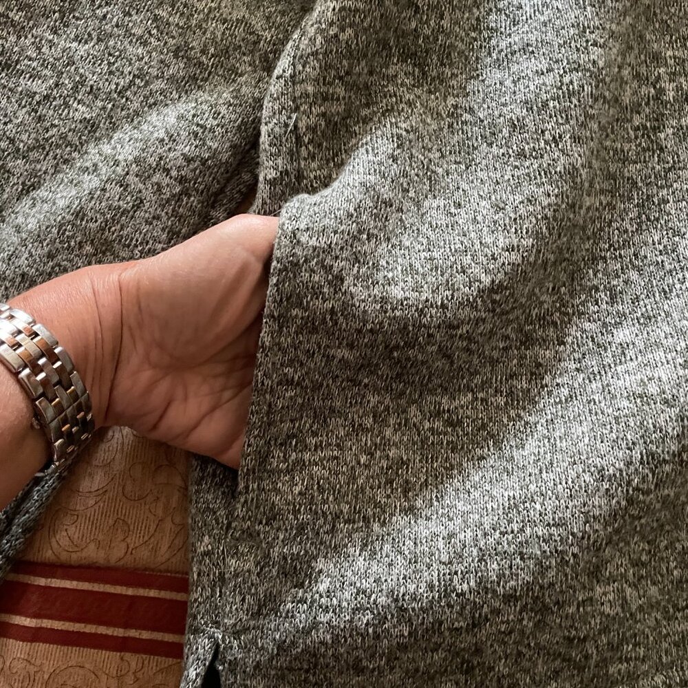 Eddie Bauer Sweater Three Snap-On Button Mock Neck Size Large - Picture 4 of 11